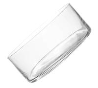 Jardinera Hidropónica de Vidrio Transparente, Cilindro Minimalista | 1 Pieza, Boca Pulida y Lisa, Alta Transparencia, para Raíces Visibles, Piedras, Ramas, Café y Vitrina