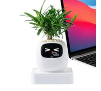 Jardinera Inteligente - Jardinera Inteligente Para Mascotas Con IA, Maceta Para Suculentas De Múltiples Expresiones | Maceta Electrónica Para Interior, Hogar, Apartamento, Oficina, Sala De Estar, Dorm