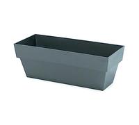 PLASTIKEN 90565 Jardinera 12x30cm Antracita, Multicolor