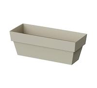 PLASTIKEN 90564 Jardinera 12x30cm Ecru, Multicolor, Estándar