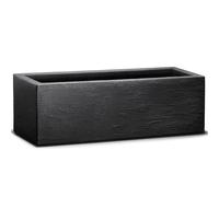 Jardinera plástico resistente antracita 80x30x27cm 33L