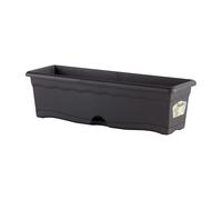 Jardinera plato integrado 80x20cm antracita