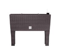 Prosperplast Jardinera c/patas. mod. rato jh 800. c/autorriego 80x33x65cm. chocolate, Ocre oscuro, 80 cm