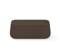 Jardinera rectangular de polietileno newgarden camelia 98 x 39 x 39.5 cm marrón