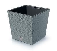 Jardinera rectangular para flores y maceta con inserto Furu Square 19 l Gris