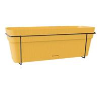 Jardinera Stefanplast Ethica rectangular para balcón 9 L mostaza