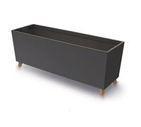 Jardinera URBI Case N, con depósito Interior, Antracita, 77x23,5x30 cm