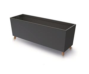Jardinera URBI Case N, con depósito Interior, Antracita, 77x23,5x30 cm