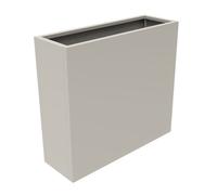 Jardinera vaargel 82x90x30 cm acero - beige ajo [casa.pro]