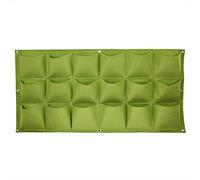 Jardinera Vertical con 18 Bolsillos de Fieltro, Macetero Colgante para Plantas para Interior y Exterior, Organizador de Pared para Cultivar Hierbas, Flores y Hortalizas en Casa