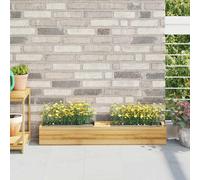 Jardineras para europalés 12 uds PP gris 36x13,5x9,5 cm