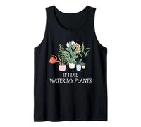 Jardinería Amante de Las Plantas Agua Mis Plantas Humor Oscuro Cita Divertida Camiseta sin Mangas