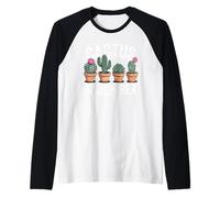 Jardinería Amante de Las Plantas suculentas susurrador de Cactus Camiseta Manga Raglan