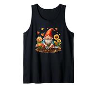 Jardinería de gnomos felices en la felicidad otoñal Camiseta sin Mangas