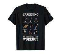 Jardinería Entrenamiento de Cuerpo Completo Divertido Jardinero Cita Arte Camiseta