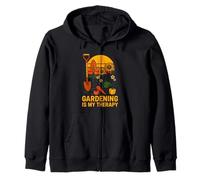 Jardinería es mi terapia Vintage Mujer Jardín Floral Sudadera con Capucha