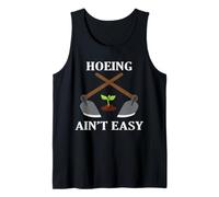 Jardinería Hoeing Humor Retro Jardín Herramienta Divertido Arte Gráfico Camiseta sin Mangas