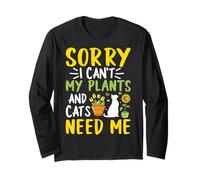 Jardinería: lo siento, no puedo, mis plantas y gatos me necesitan Manga Larga