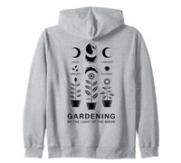 Jardinería Lunar Celestial Planta de Fase Lunar Sudadera con Capucha