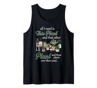Jardinería Plantas de Interior Obsesión Amante de Las Plantas Arte Cita Divertida Camiseta sin Mangas