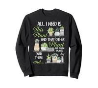 Jardinería Plantas de Interior Obsesión Amante de Las Plantas Arte Cita Divertida Sudadera