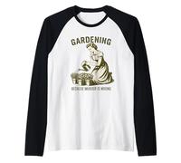 Jardinería Porque el Asesinato es una Planta equivocada Camiseta Manga Raglan