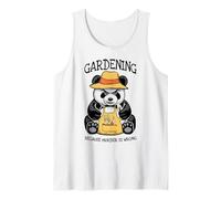 Jardinería Porque el Asesinato está Mal Amante de Las Plantas Panda Malvado Camiseta sin Mangas