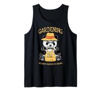 Jardinería Porque el Asesinato está Mal Amante de Las Plantas Panda Malvado Camiseta sin Mangas