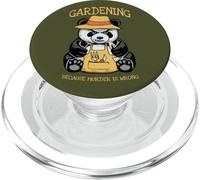 Jardinería Porque el Asesinato está Mal Amante de Las Plantas Panda Malvado PopSockets PopGrip para MagSafe