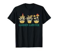 Jardinería Retro Amante de Las Plantas en Maceta Divertido Arte de Actitud de jardín Camiseta