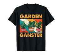 Jardinería Retro Amante de Las Plantas en Maceta Divertido Arte de Actitud de jardín Camiseta