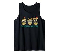 Jardinería Retro Amante de Las Plantas en Maceta Divertido Arte de Actitud de jardín Camiseta sin Mangas