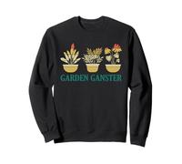 Jardinería Retro Amante de Las Plantas en Maceta Divertido Arte de Actitud de jardín Sudadera