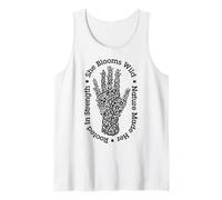 Jardinero Amante de Las Plantas Ella florece Jardinería Salvaje Plantas M Camiseta sin Mangas