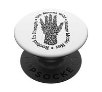 Jardinero Amante de Las Plantas Ella florece Jardinería Salvaje Plantas M PopSockets PopGrip Adhesivo