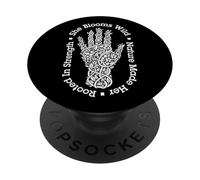 Jardinero Amante de Las Plantas Ella florece Jardinería Salvaje Plantas M PopSockets PopGrip Adhesivo