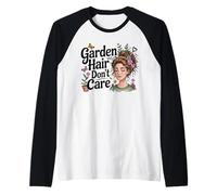 Jardinero Divertido, Amante de Las Flores, de Garden Hair Don't Care Camiseta Manga Raglan