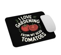 Jardinero Divertido: Me Encanta La Jardinería Desde Mi Cabeza. Tomates. Mousepad Duradero Alfombrilla De Ratón Lavable Mouse Pad para Ordenador Gaming Oficina 25X30Cm
