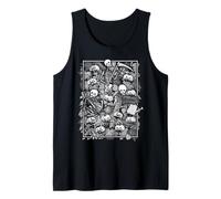 Jardinero Esqueleto Calabaza Halloween jardín otoño jardinería Camiseta sin Mangas