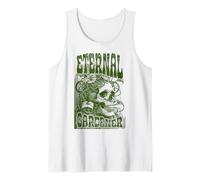 Jardinero Eterno Vintage Gótico Jardinería Plantas Crá Camiseta sin Mangas