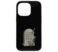 Jardinero gótico Witchy Garden Skull Plant Moody Dark Aesthetic Carcasa para iPhone 13 Pro