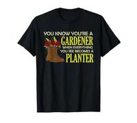 Jardinero Jardinero Jardinero Botas de Juego de Palabras de Palabra Camiseta
