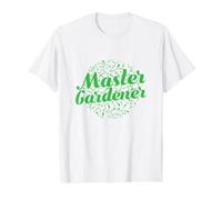 Jardinero Maestro de los Dedos Verdes Camiseta gráfica económica, Hombre, Blanco, S