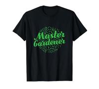 Jardinero Maestro de los Dedos Verdes Camiseta gráfica económica, Hombre, Negro, S
