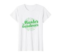 Jardinero Maestro de los Dedos Verdes Camiseta gráfica económica, Mujer, Blanco, XL