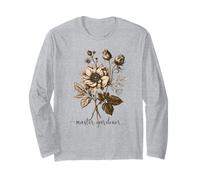 Jardinero Maestro Flores Vintage Manga Larga