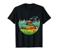 Jardinero temporada de primavera con divertido cortacésped Camiseta