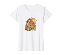 Jardineros de Flores de la Diosa del jardín Camiseta gráfica económica, Mujer, Blanco, S
