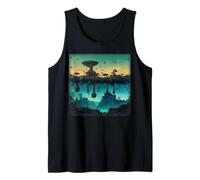 Jardines Colgantes de micelio Nightpunk Lunarpunk Camiseta sin Mangas