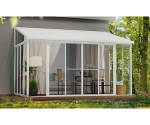 Jardines de invierno Veranda Sanremo Palram - Canopia 3 x 4,25 m blanco